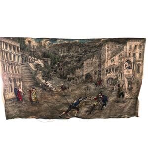 Tibet Reich Scenes from Shakespeare Plays tapestry panel depicts Romeo & Juliet
